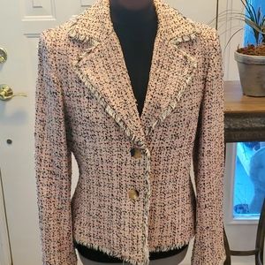 Doncaster ladies short coat with fringe detail